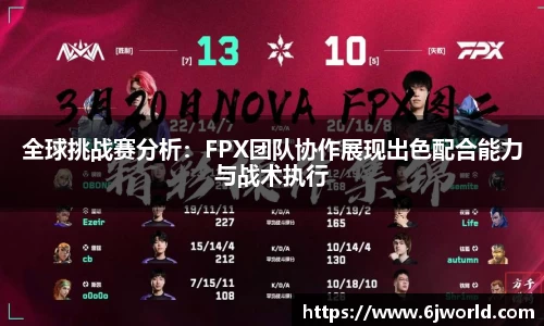 全球挑战赛分析：FPX团队协作展现出色配合能力与战术执行